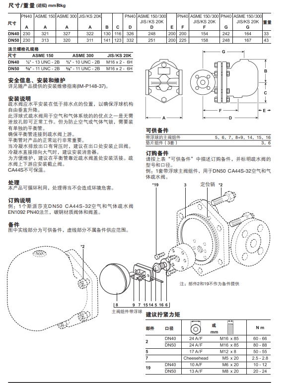 betway体育手机APP碳鋼CA44S疏水閥尺寸參數