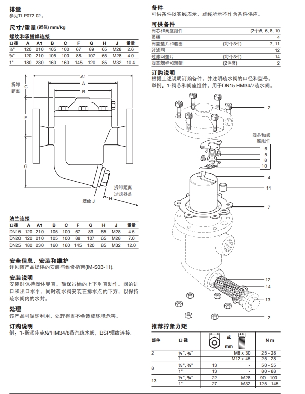 HM34倒吊桶式betway体育手机版登录閥尺寸重量