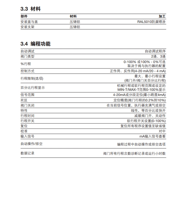 sp500定位器說明書(shu) 技術信息2