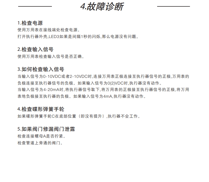 betway体育手机APPEL4611電動執行器故障診斷