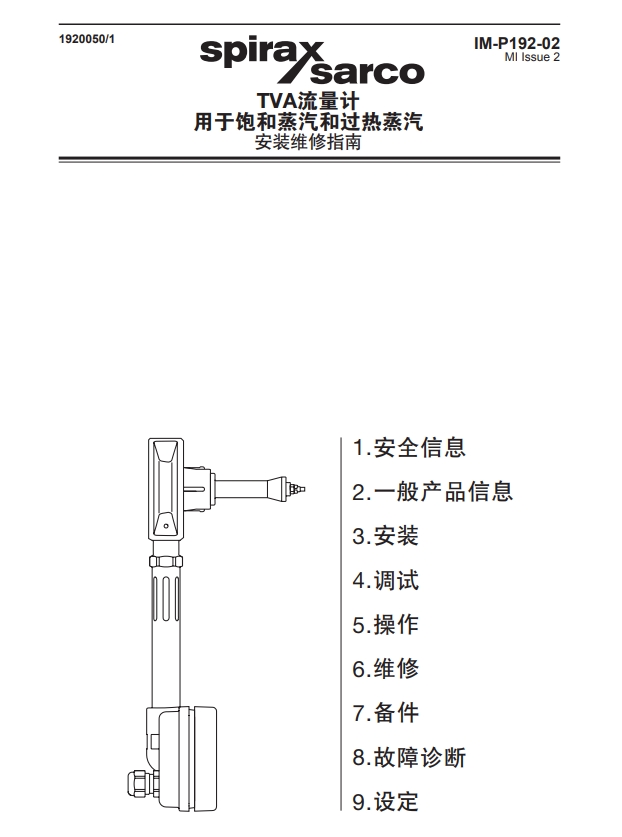 betway体育手机APPTVA蒸汽流量計說明書(shu) 目錄