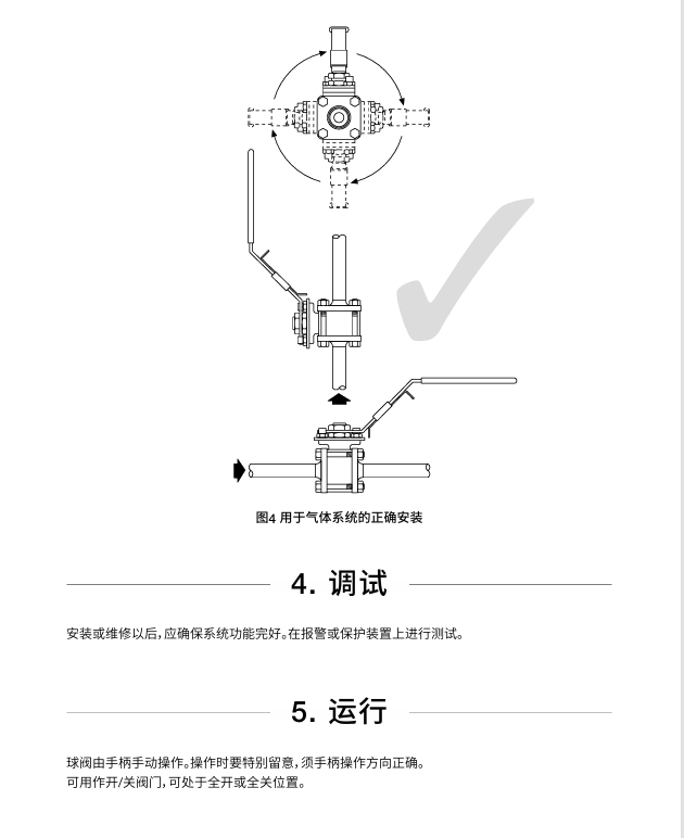 betway体育手机APPM70i ISO和M80i ISO不鏽鋼球閥安裝方法