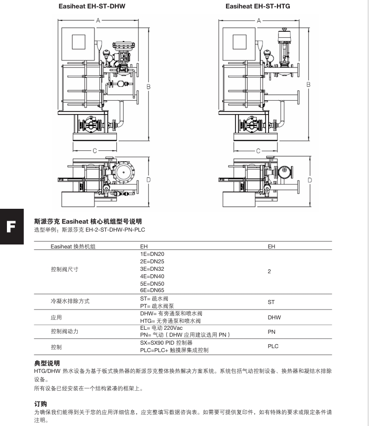 betway体育手机APP換熱機組EasiHeatT型號說明